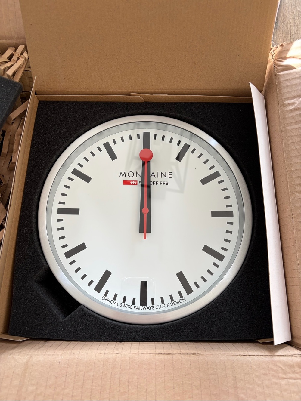 Mondaine 25cm Stop To Go Wifi Official Swiss Railway Wall Clock